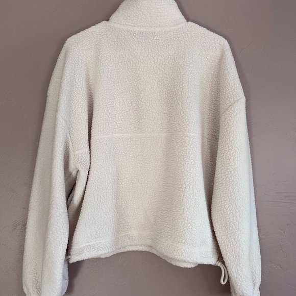 DSG Women's White Fleece Pullover Teddy, Size Medium - Picture 5 of 5